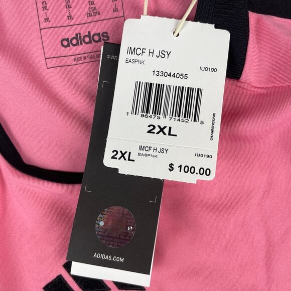 Inter Miami CF Men's Adidas XX-Large Pink Black Aeroready Home Stadium Jersey - Picture 4 of 11